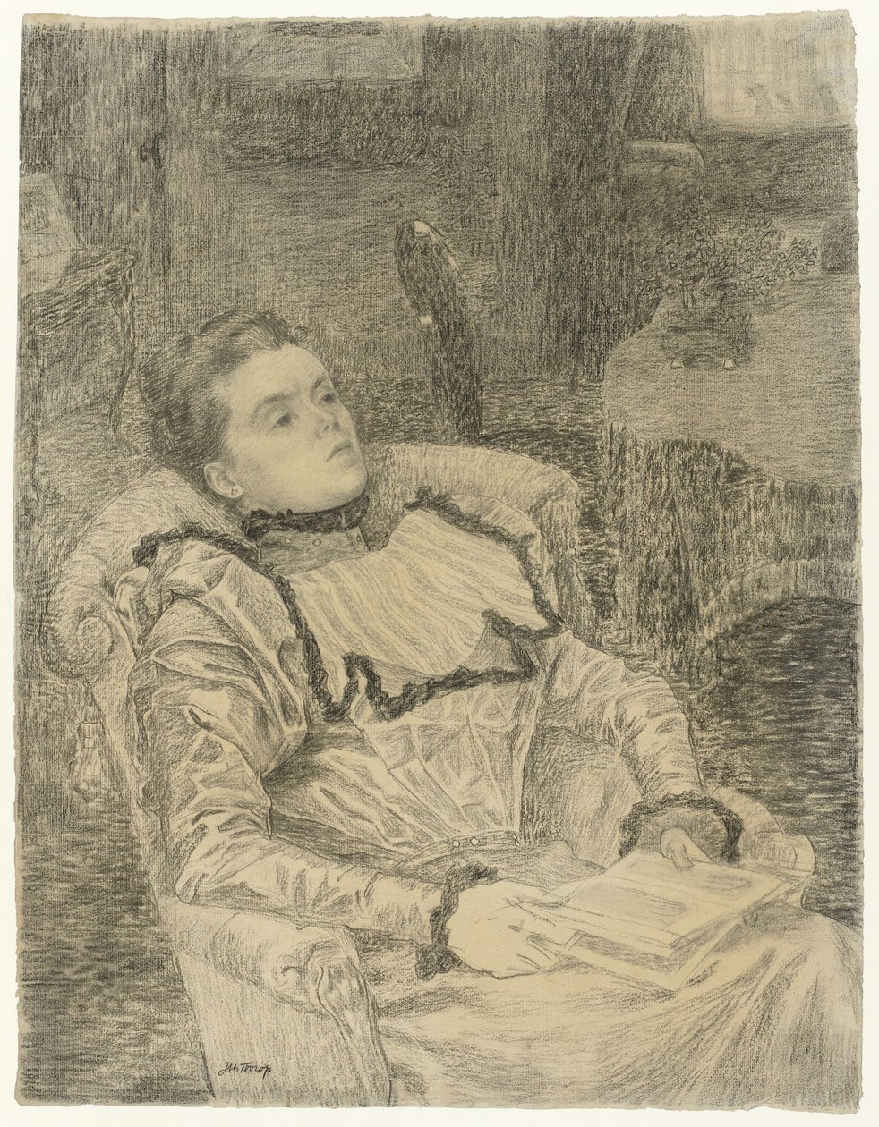 Retrato de Annie Toorop de Jan Toorop