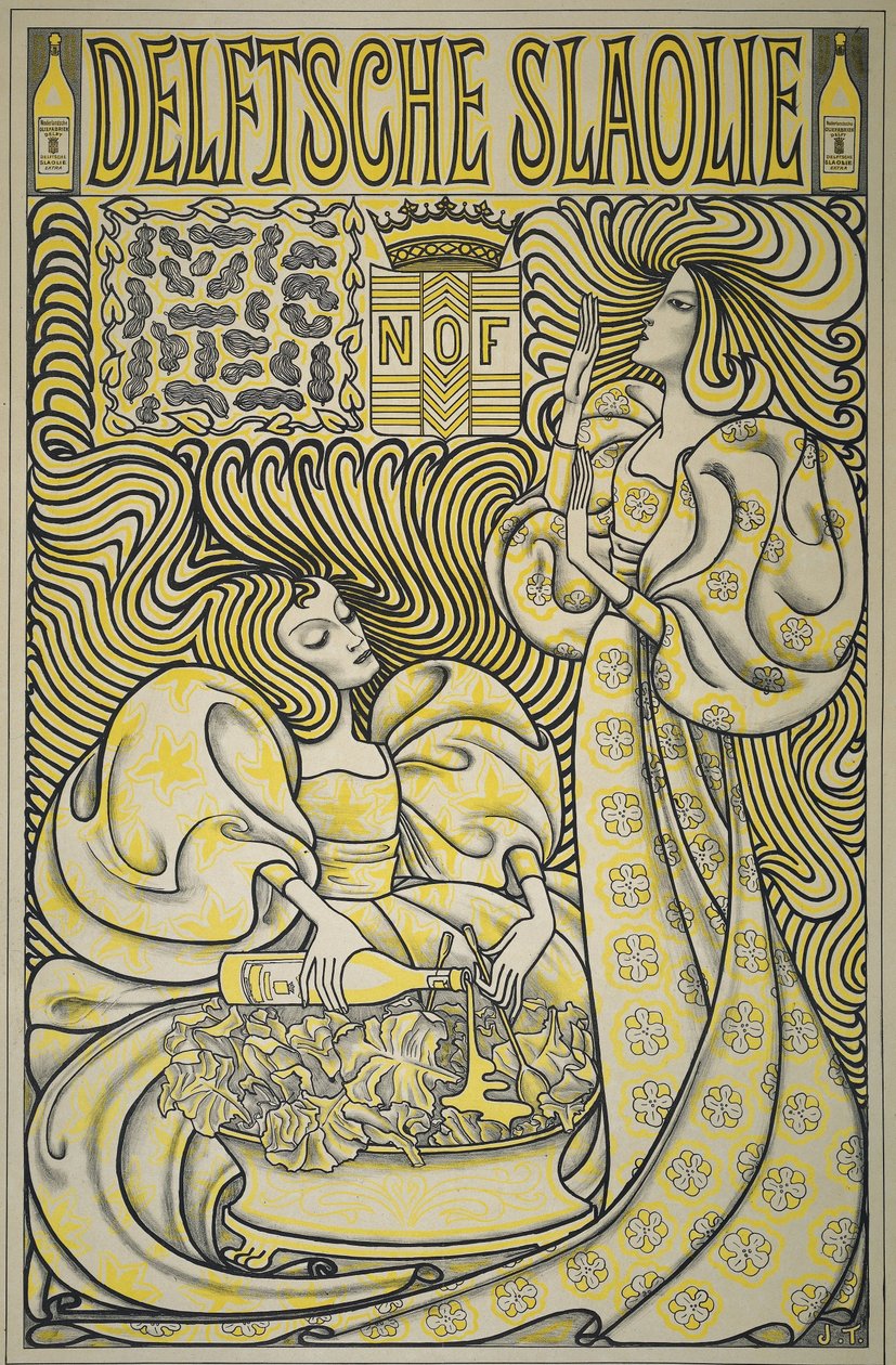 Cartel de aceite de ensalada Delft de Jan Toorop