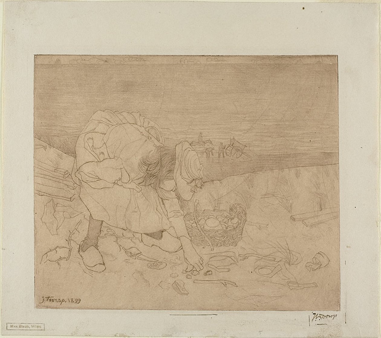 Niño con sarampión de Jan Toorop