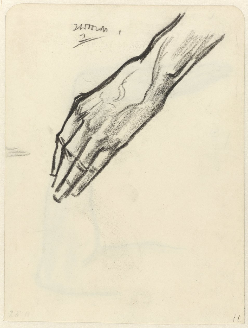 Estudio de una mano de Jan Toorop