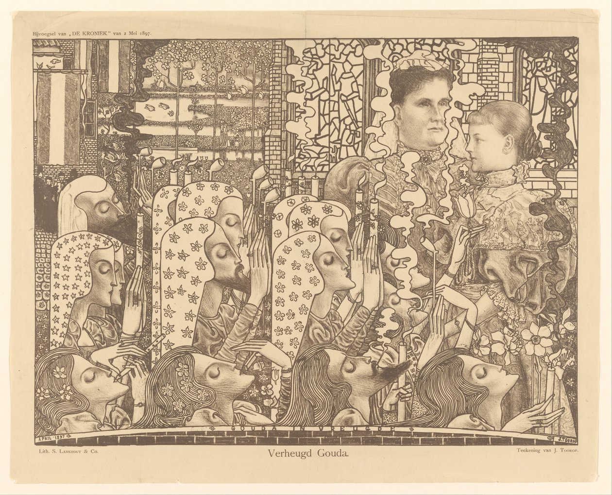 Verheugd Gouda (título original del objeto) de Jan Toorop