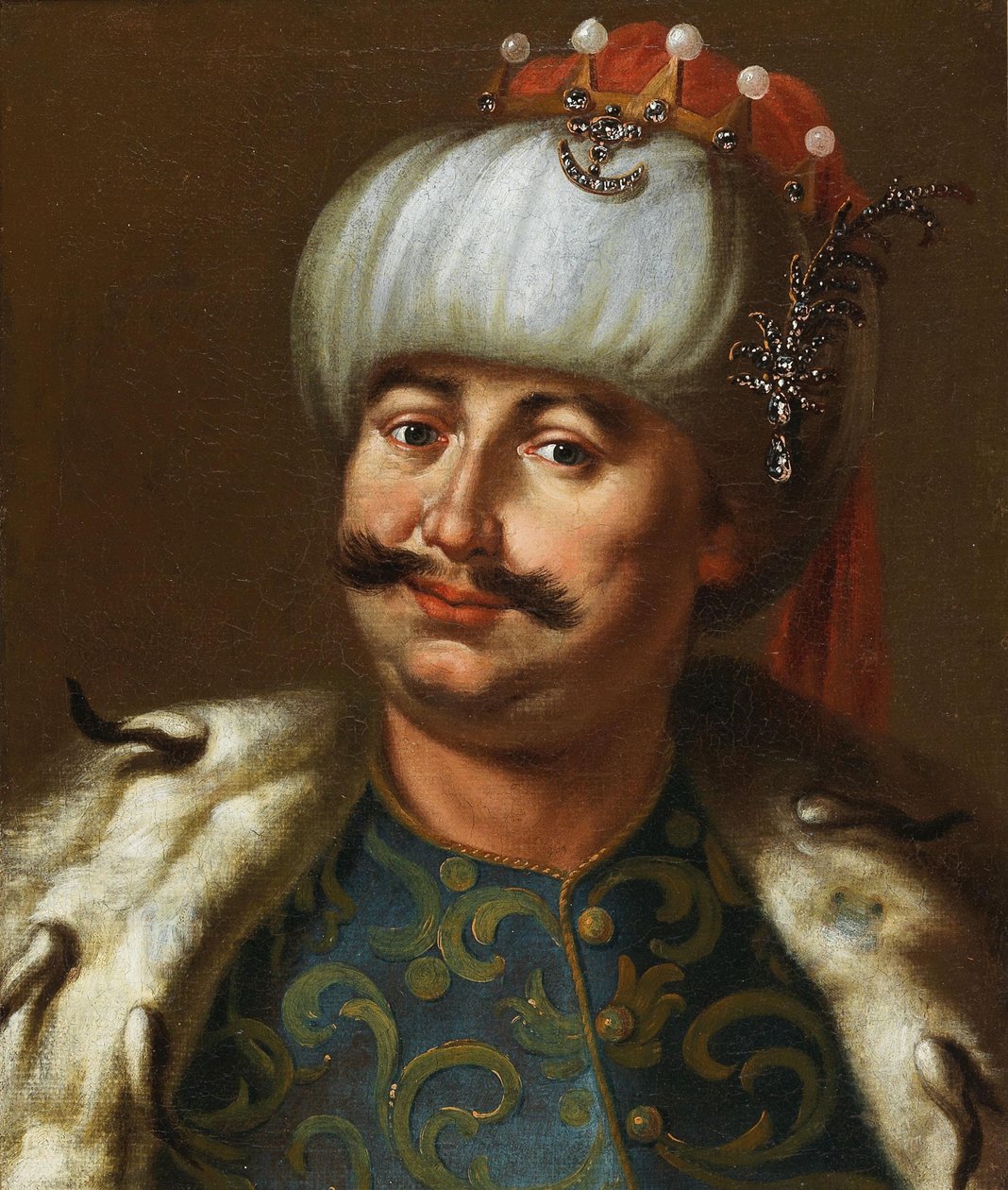 Juan III Sobieski, Rey de Polonia, vestido como un sultán otomano de Jan Tricius