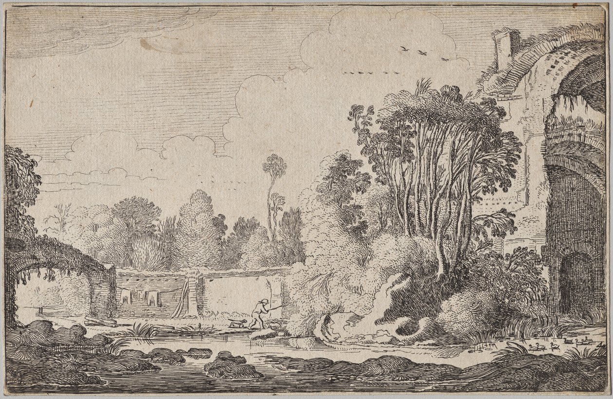 Landscapes, part III: Roman Ruins in Wooded Surroundings de Jan Van de Velde