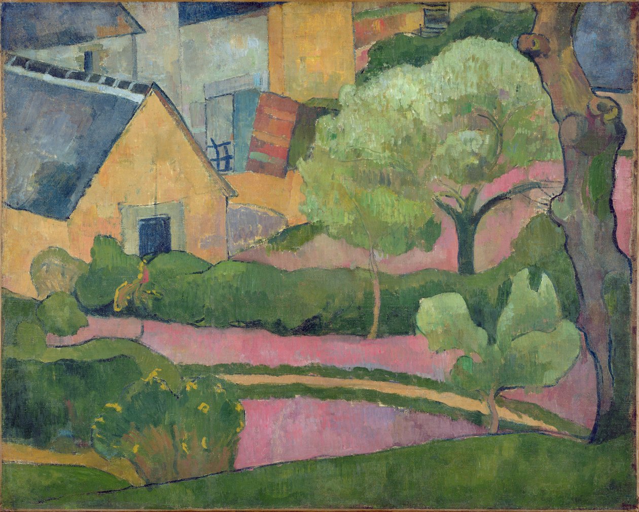 Granja de Le Pouldu, c.1892 (óleo sobre lienzo) de Jan Verkade