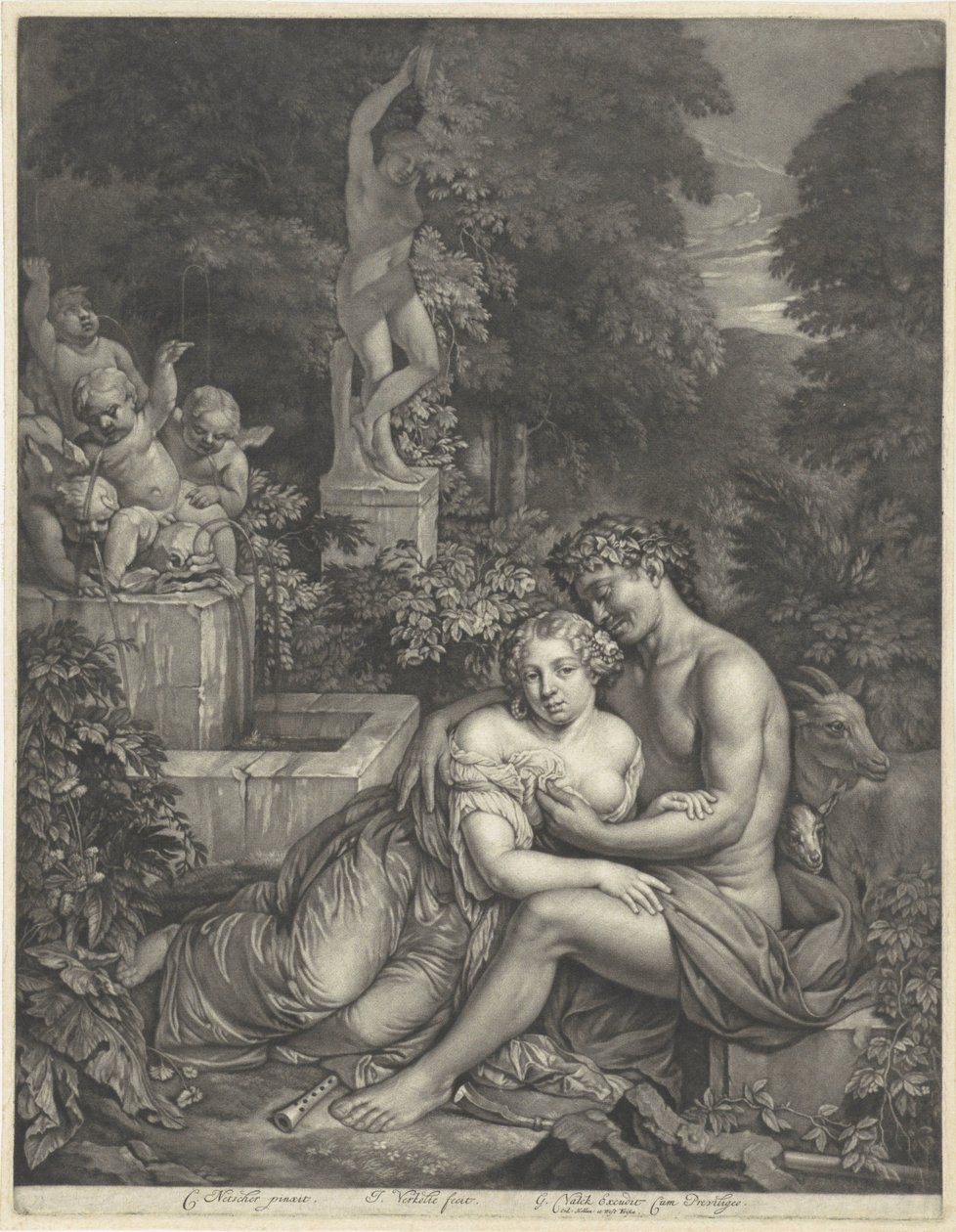 Vertumnus en Pomona de Jan Verkolje (I)