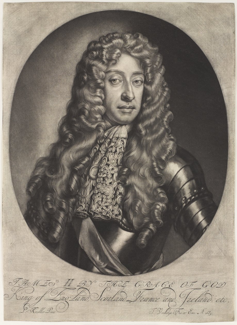 ¿Jacobo II por la Gracia de Dios Rey de Inglaterra, Escocia, Francia e Irlanda etc.? de Jan Verkolje