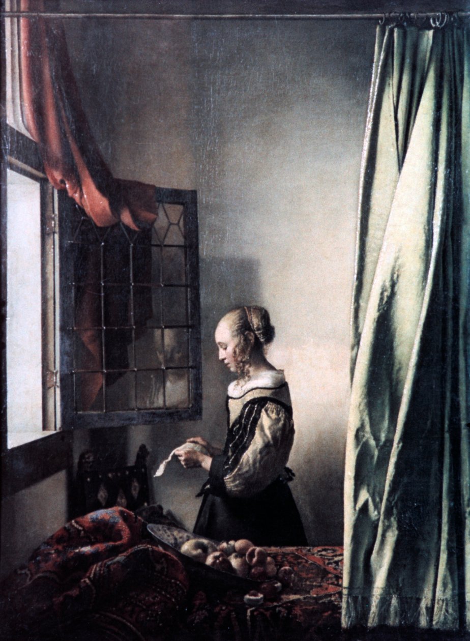 Niña leyendo una carta en una ventana abierta, c1657 de Jan Vermeer van Delft