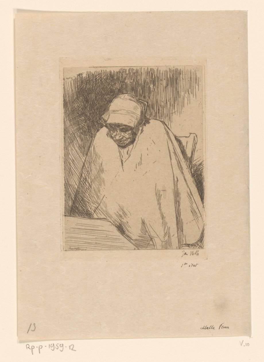 Malle Teun (título original del objeto) de Jan Veth (signed by artist)