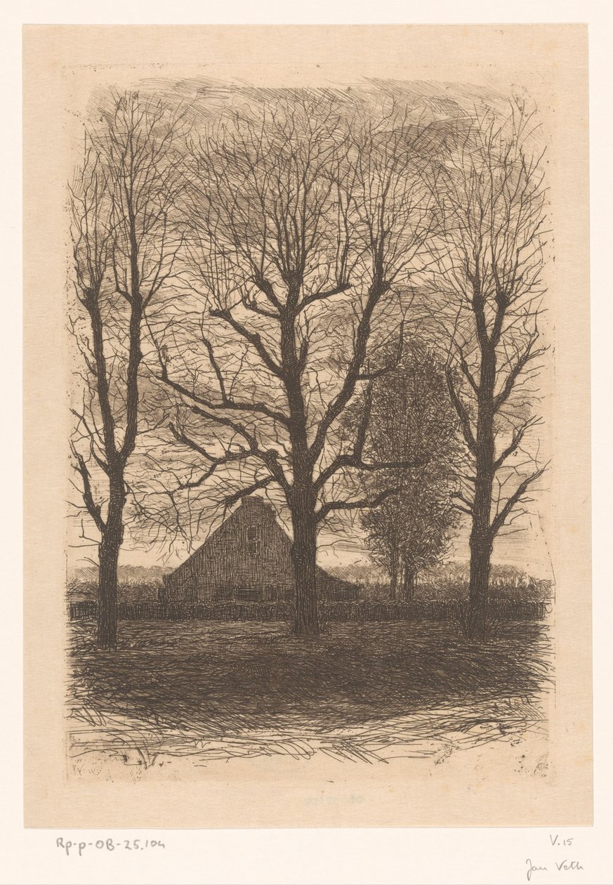 Granja entre altos árboles, Ewijkshoeve de Jan Veth
