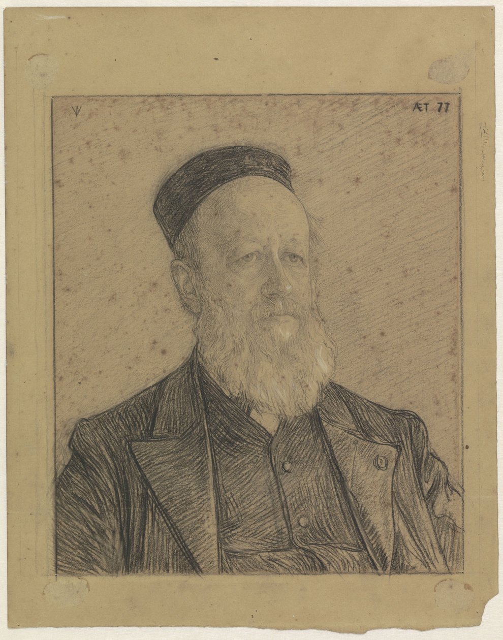 Retrato de Pieter Johannes Veth, de 77 años de Jan Veth