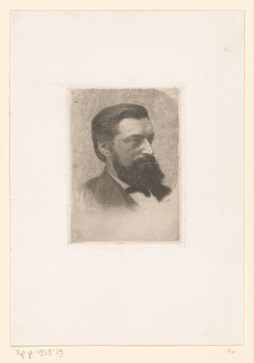 Retrato de Thomas Theodorus Hendrikus Jorissen de Jan Veth