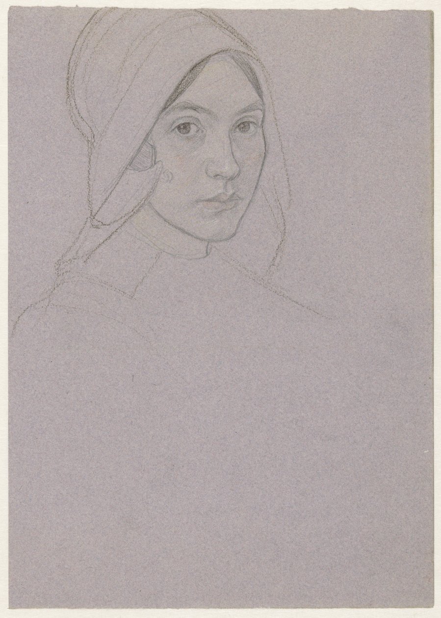 Retrato de una niña con cofia (Karen?) de Jan Veth