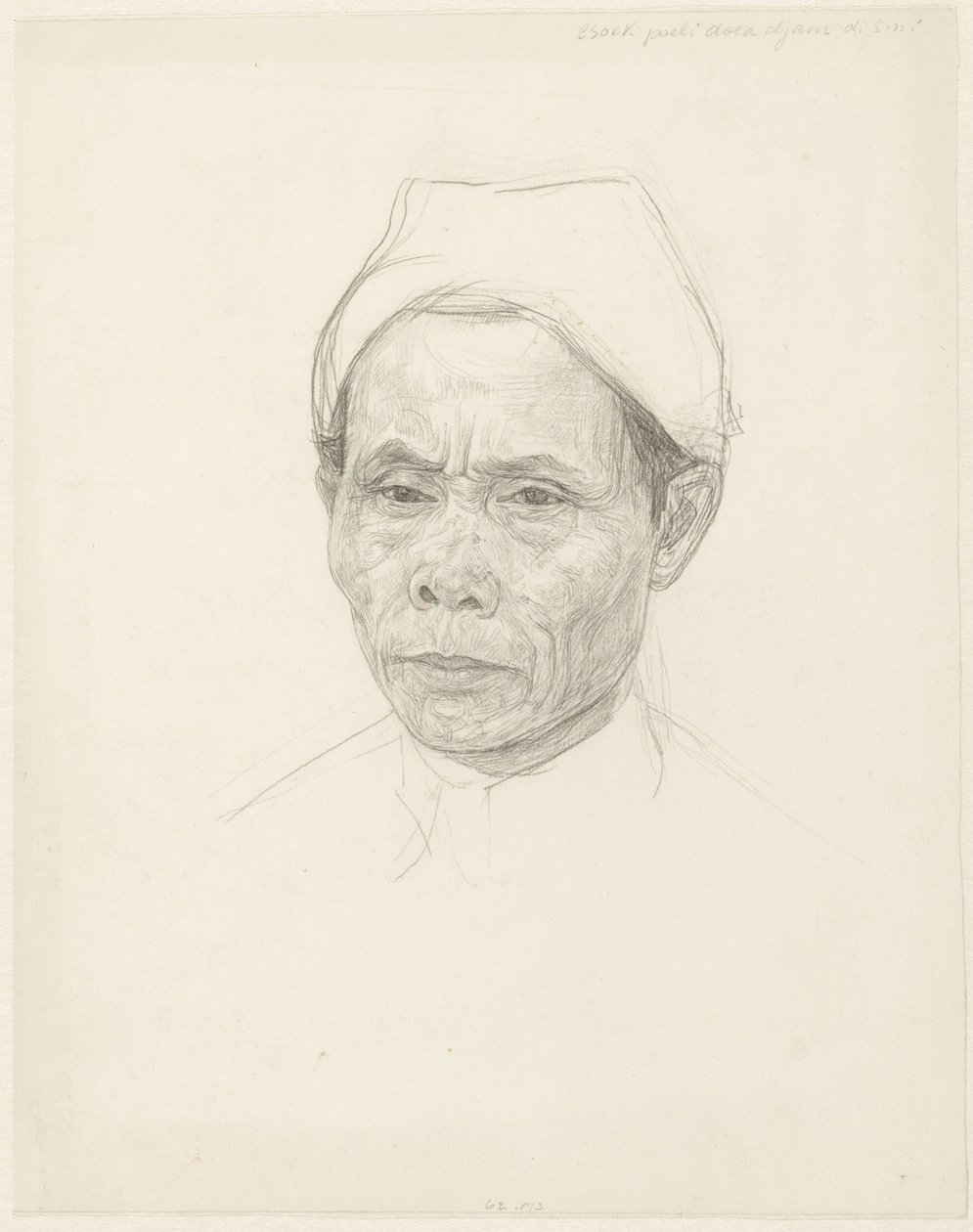 Retrato de un javanés de edad avanzada de Jan Veth