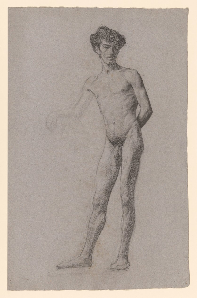 Joven desnudo de pie de Jan Veth