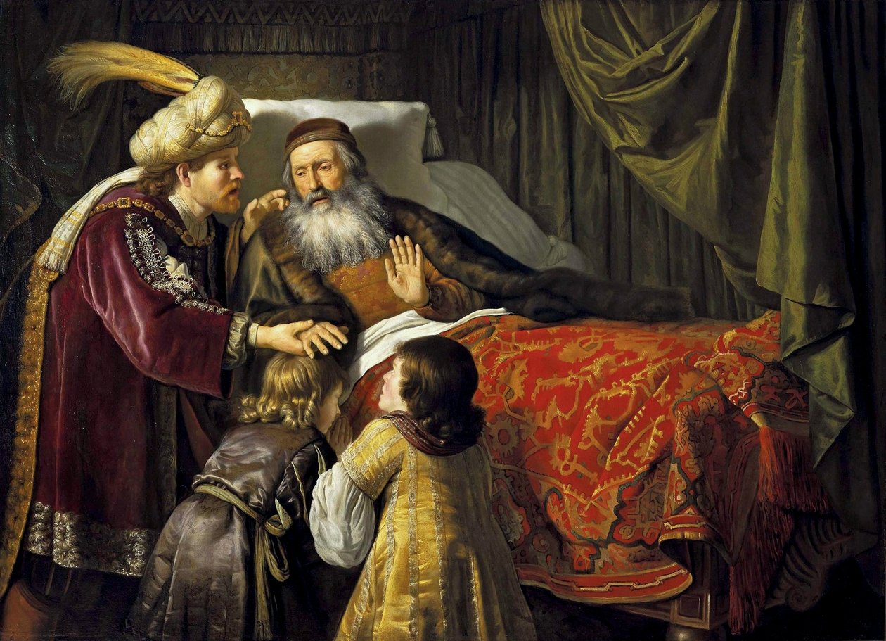 Jacob bendice a los hijos de José de Jan Victors