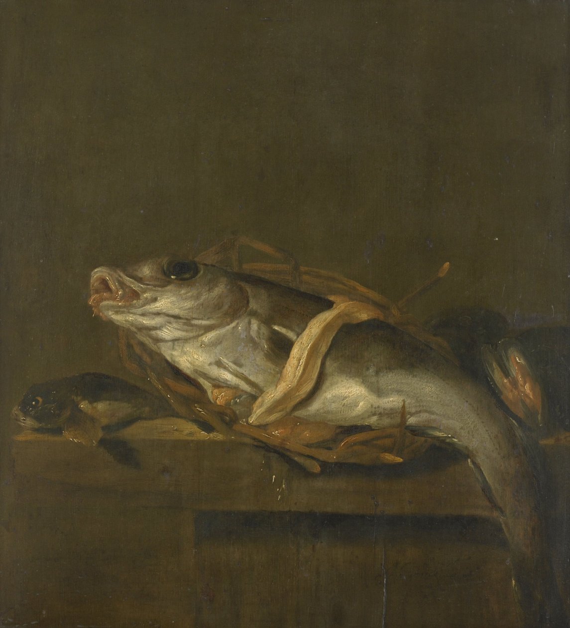 Naturaleza muerta con un eglefino y un dorado de Jan Vonck