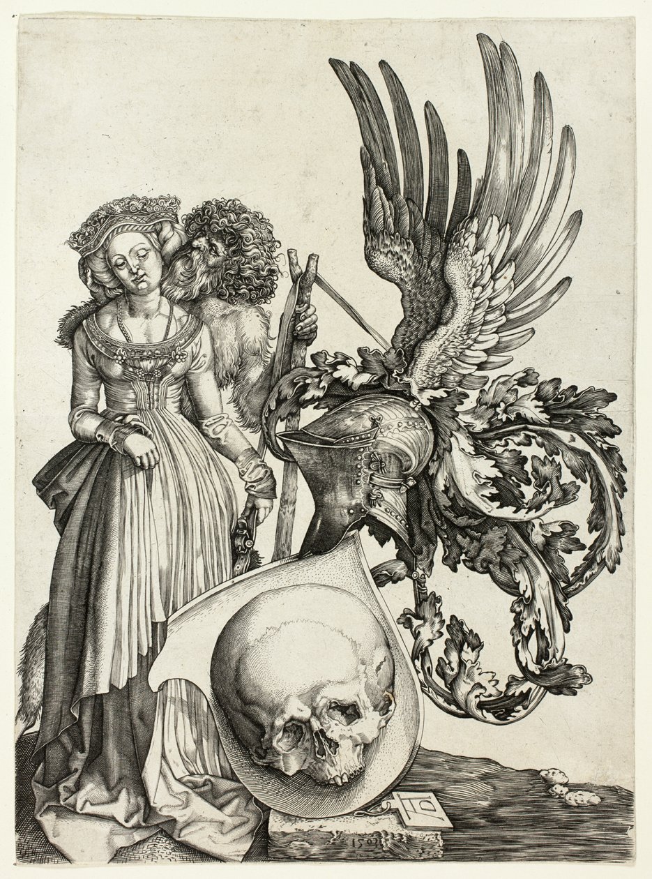 Escudo con calavera de Jan Wierix