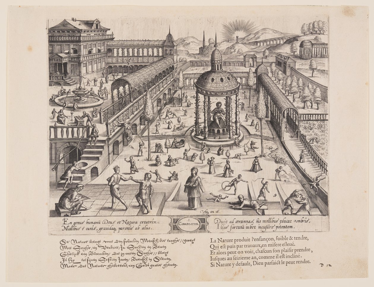Composita,de Theatrum Vitae Humanae (Las Edades del Hombre) de Jan Wierix