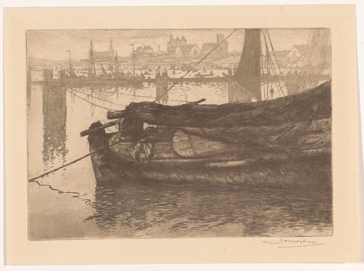 Puerto de Scheveningen de Jan Willem Nortier (signed by artist)