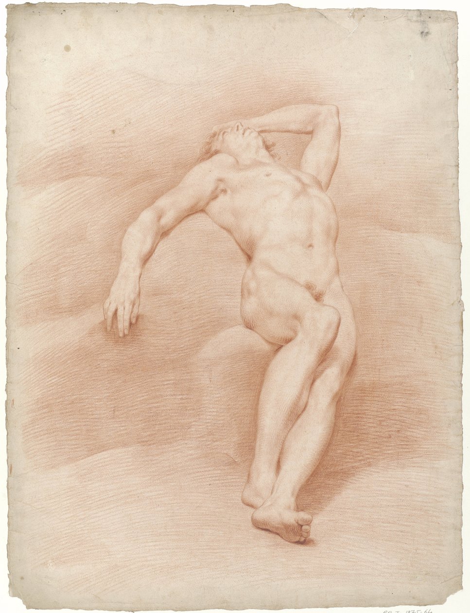 Desnudo masculino recostado de Jan Willem Pieneman