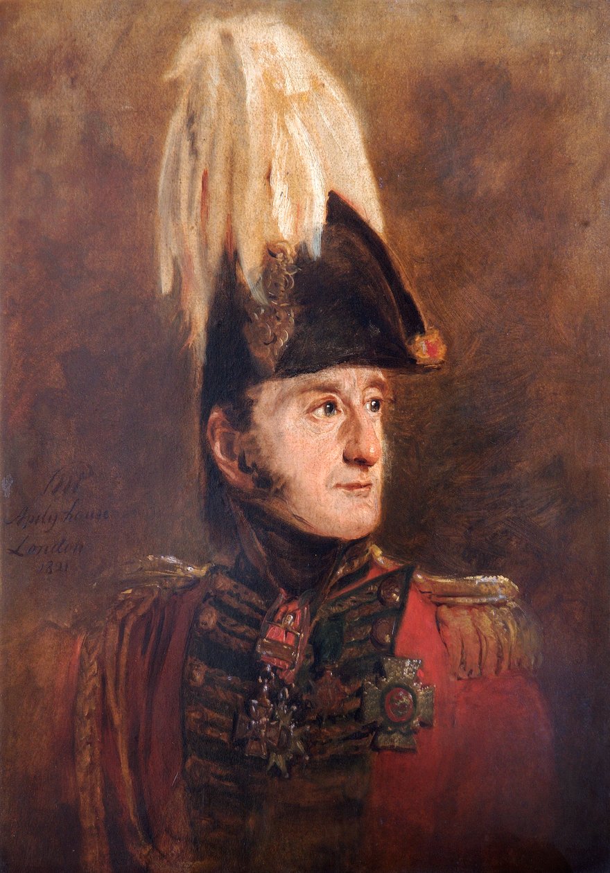Retrato del General Lord Edward Somerset, soldado británico, 1821 de Jan Willem Pieneman