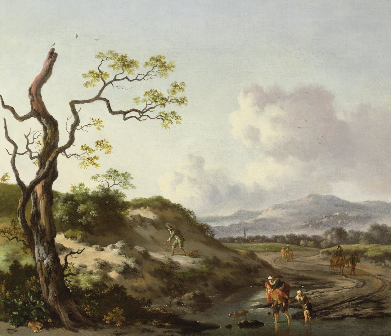 Un paisaje con viajeros de Jan Wiynants