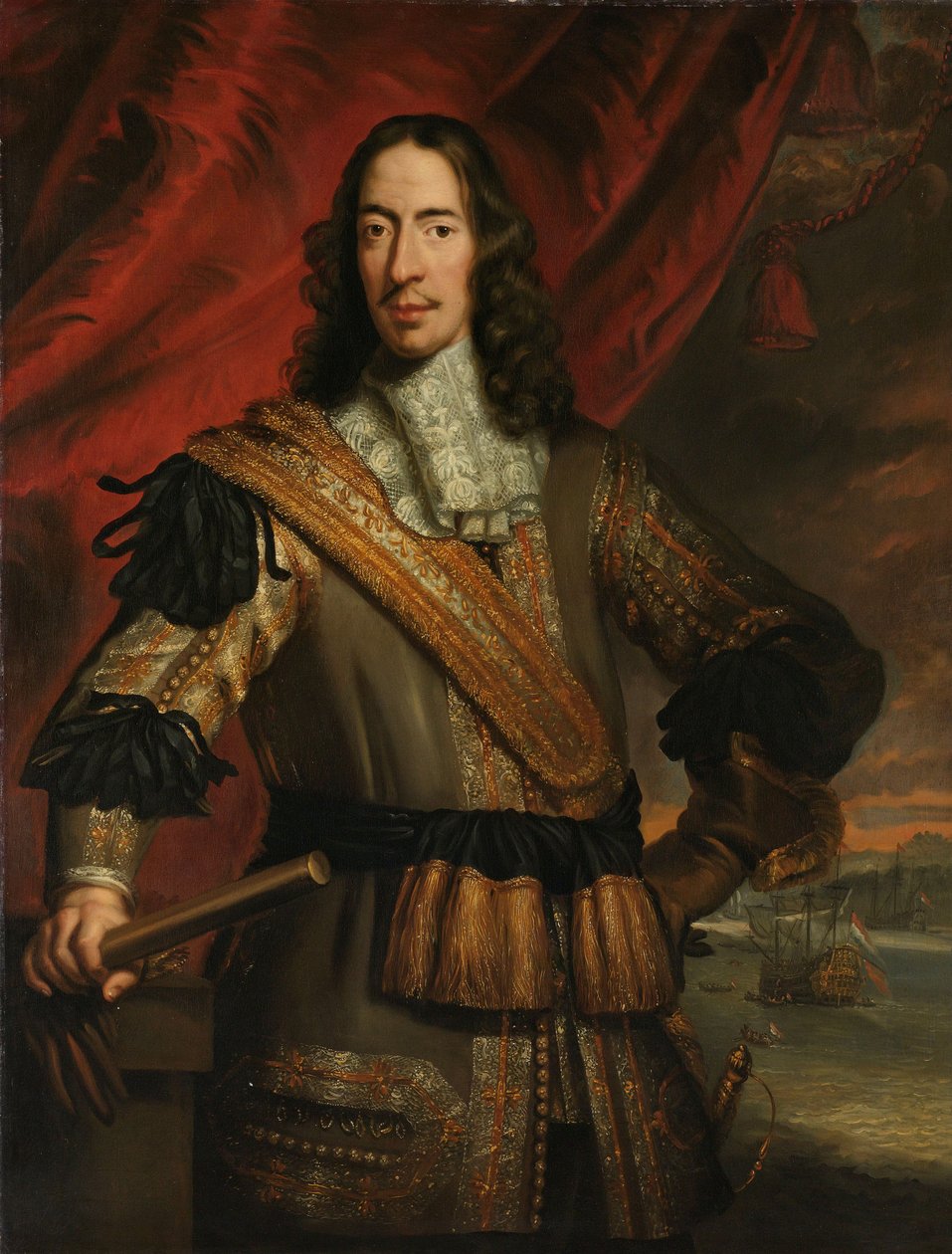 Cornelis de Witt, burgomaestre de Dordrecht y teniente general de Putten de Jan de Baen