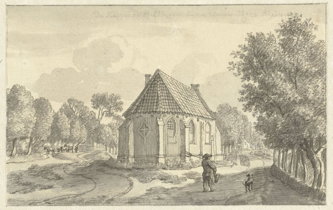 La iglesia de Helsdingen, cerca de Vianen de Jan de Beijer
