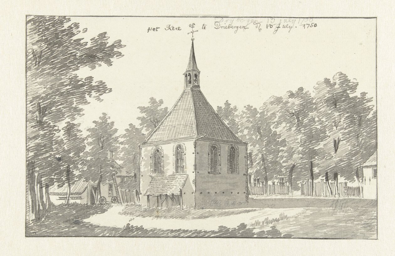 Vista de la iglesia en Driebergen de Jan de Beijer