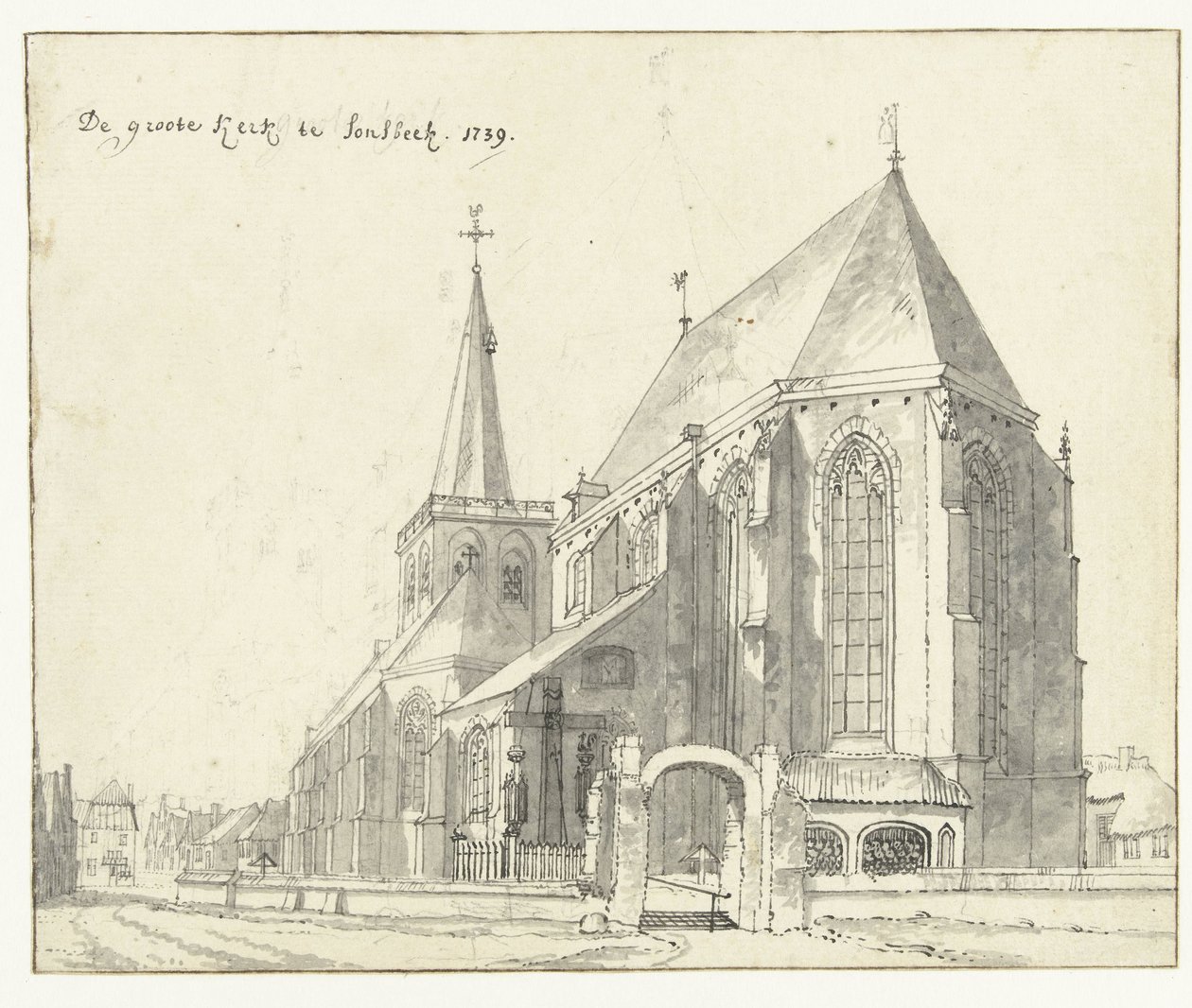 Gran Iglesia en Sonsbeck La gran iglesia en Sonsbeek (título sobre el objeto) de Jan de Beijer