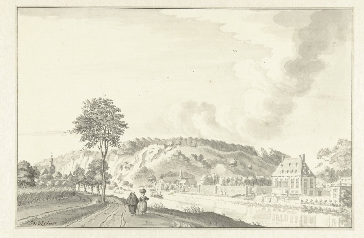 Castillo Daff, junto al Mosa, sobre Namur de Jan de Beijer