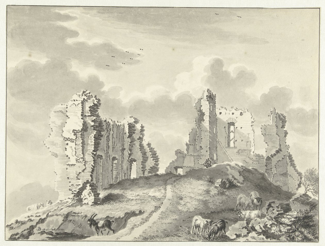 Restos del castillo Kranendonk de Jan de Beijer