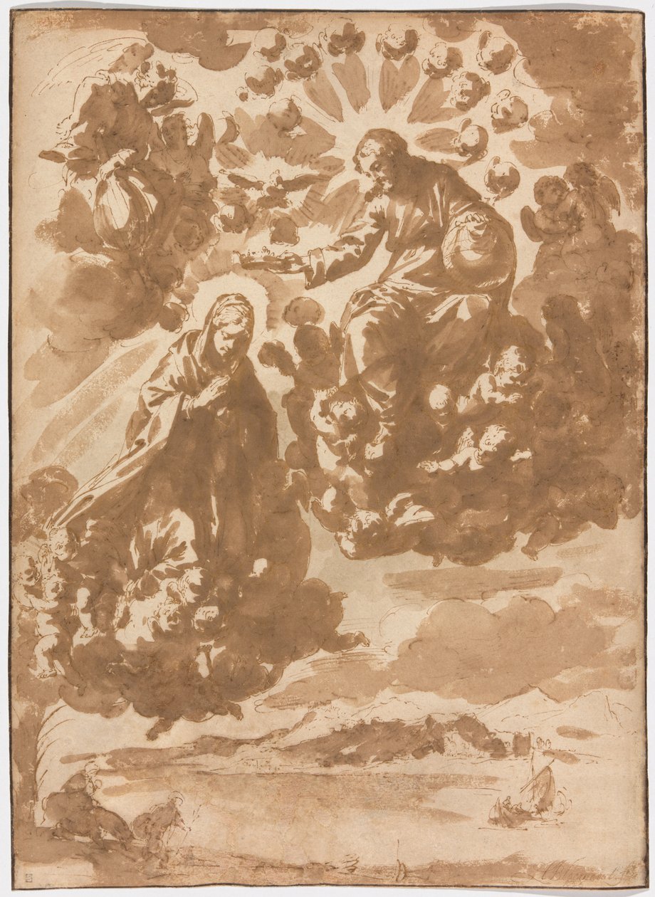 La Coronación de la Virgen y La Huida a Egipto de Jan de Bisschop