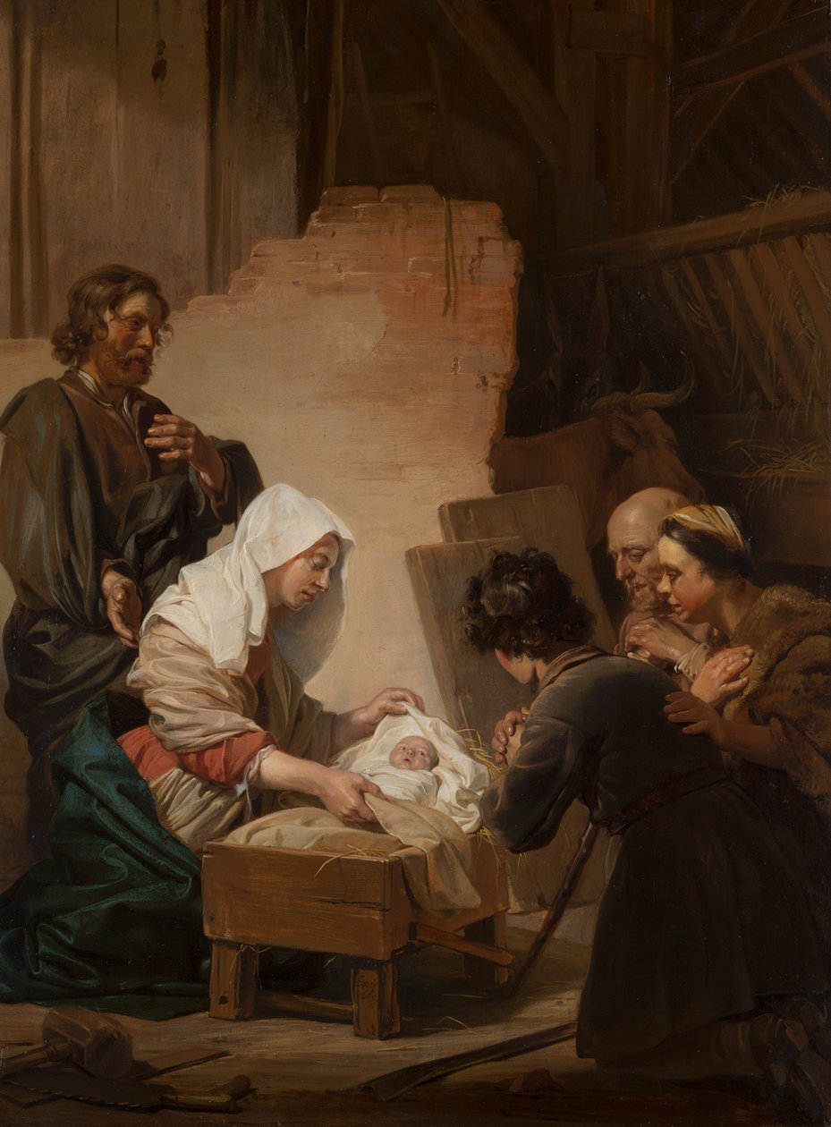 La adoración de los pastores de Jan de Bray