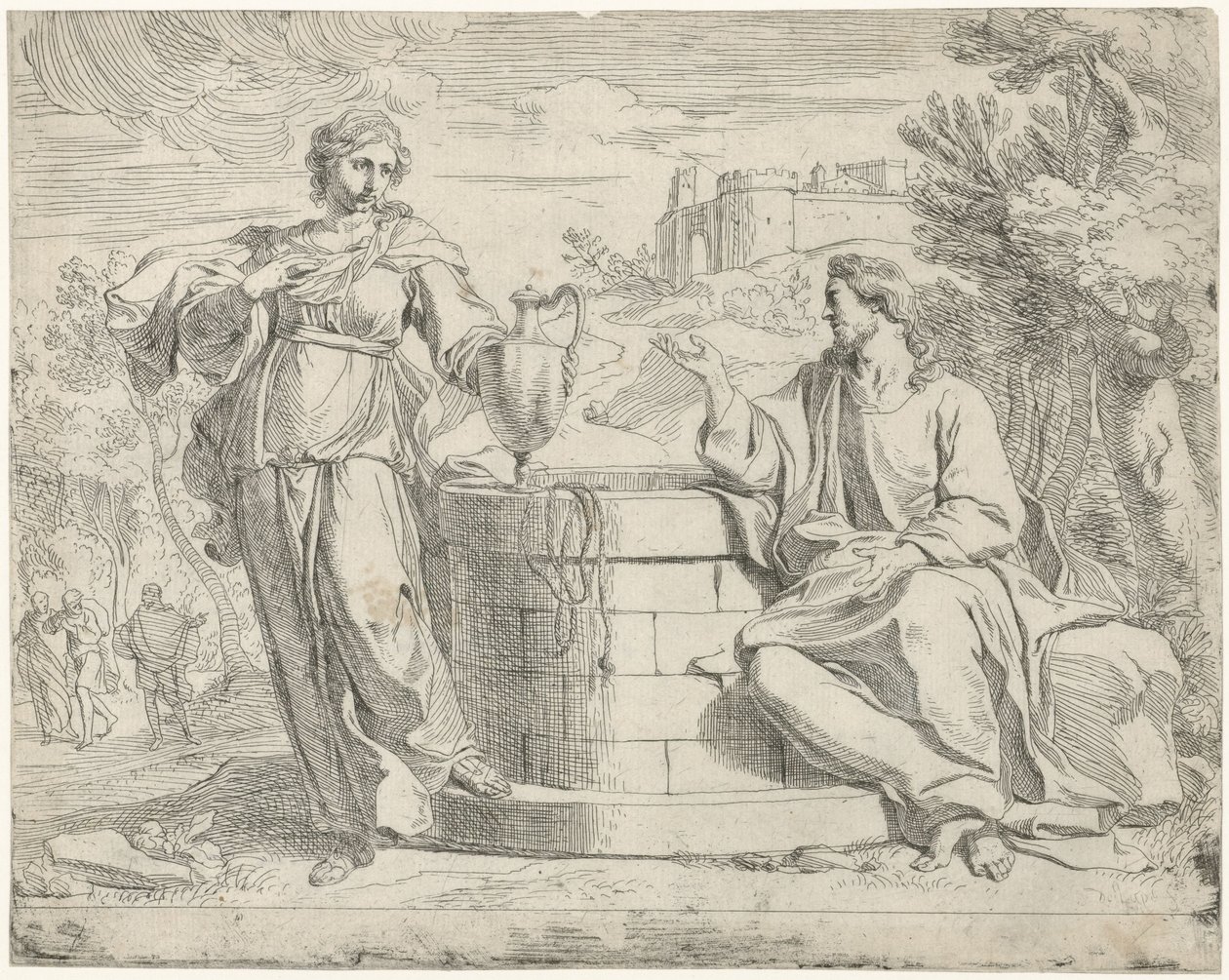 Cristo y la mujer samaritana de Jan de Pape (rejected attribution)