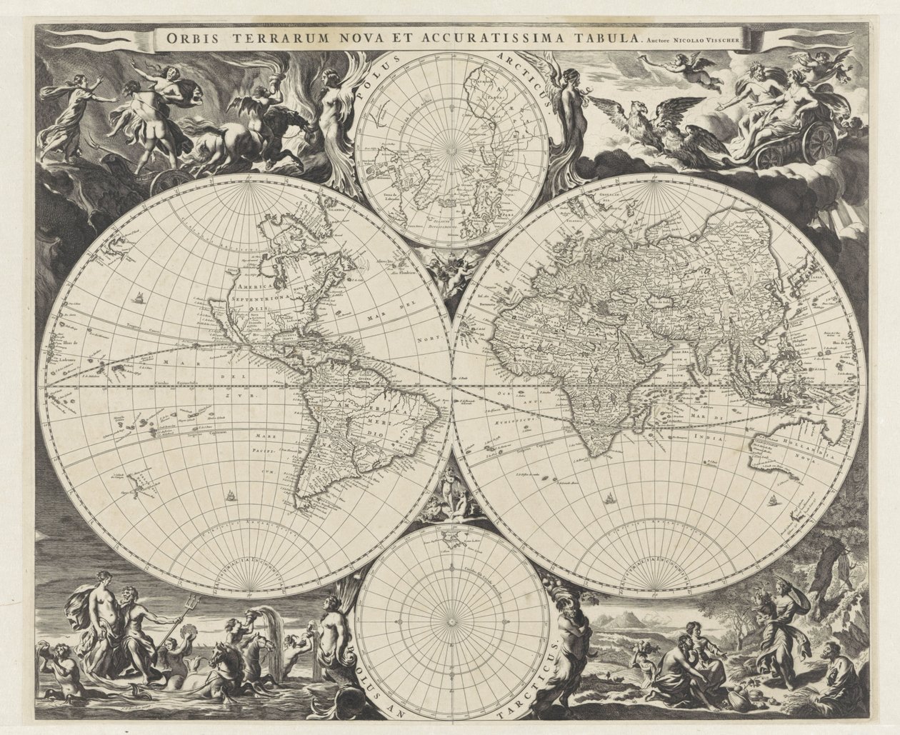 Mapa del mundo de Jan de Visscher