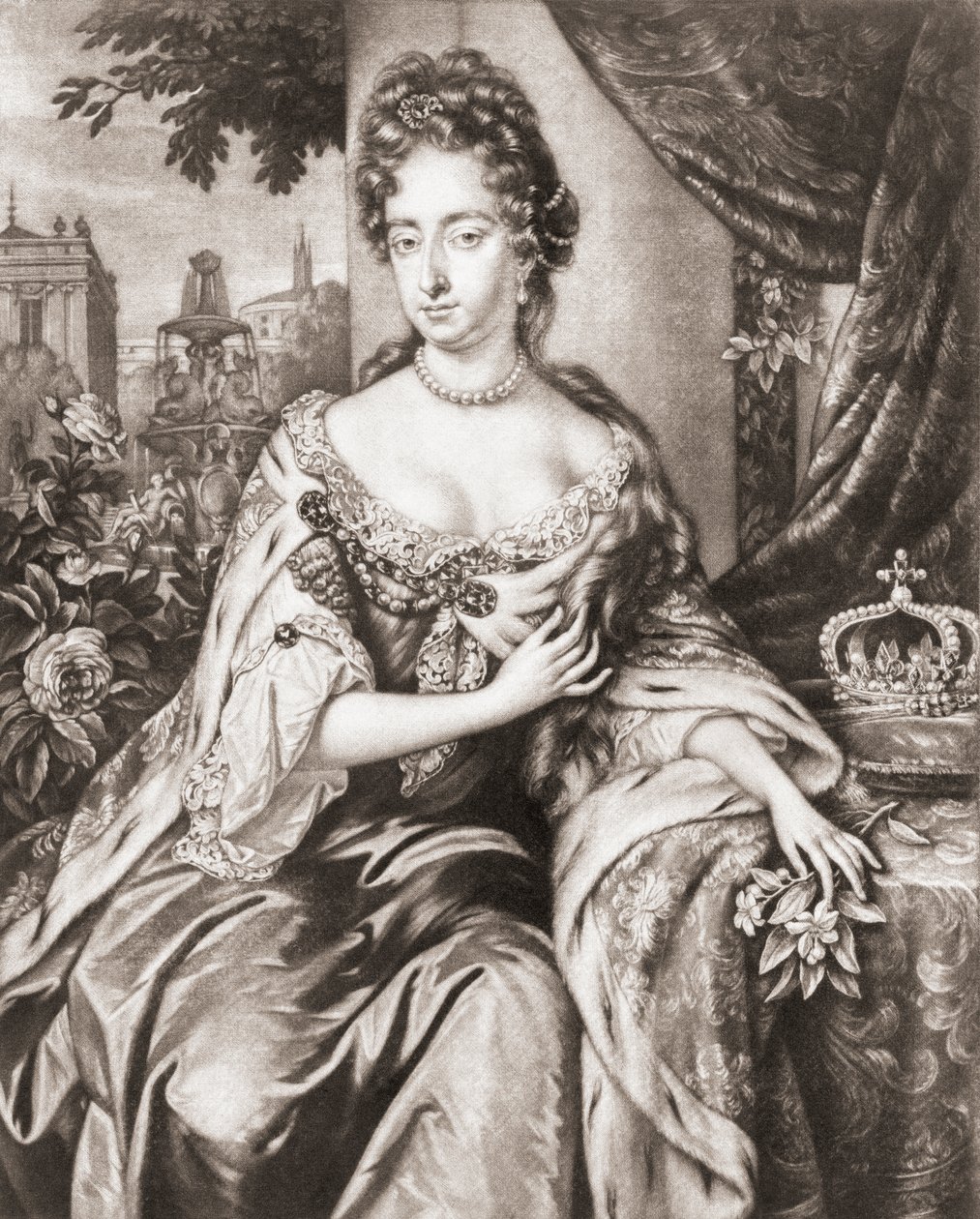 Reina María II de Inglaterra, Escocia e Irlanda de Jan or Verkolye (after) Verkolje
