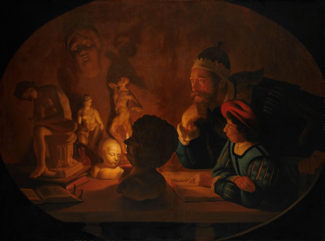 La lección de dibujo de Jan ter Borch