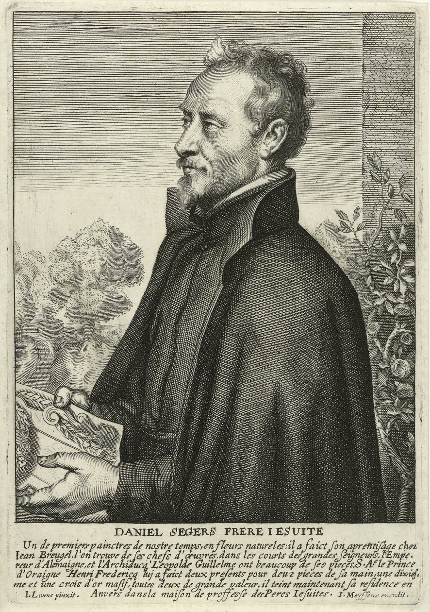 Daniel Segers (grabado) de Jan the Elder (after) Lievens