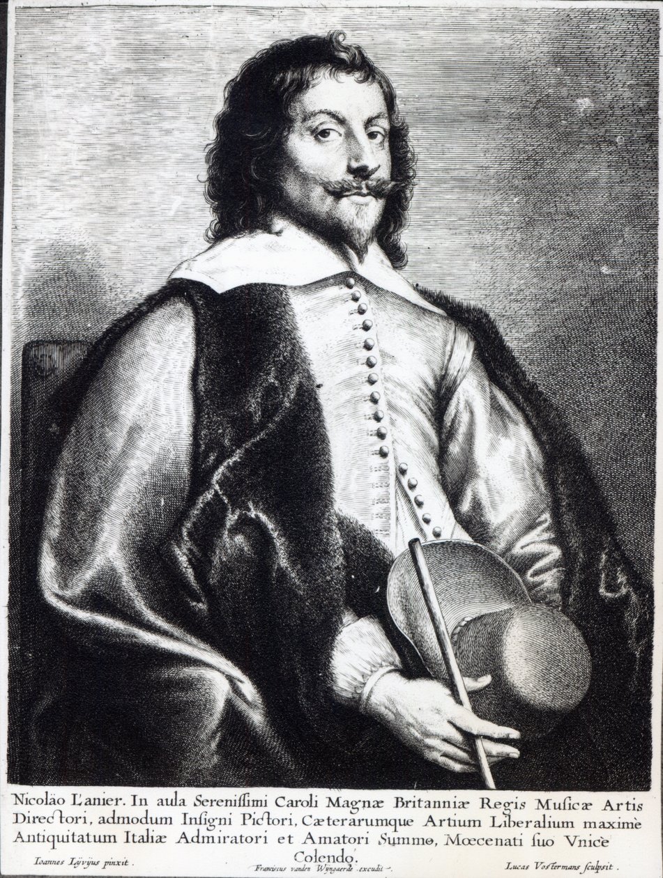 Nicholas Lanier, grabado por Lucas Vostermans de Jan the Elder (after) Lievens