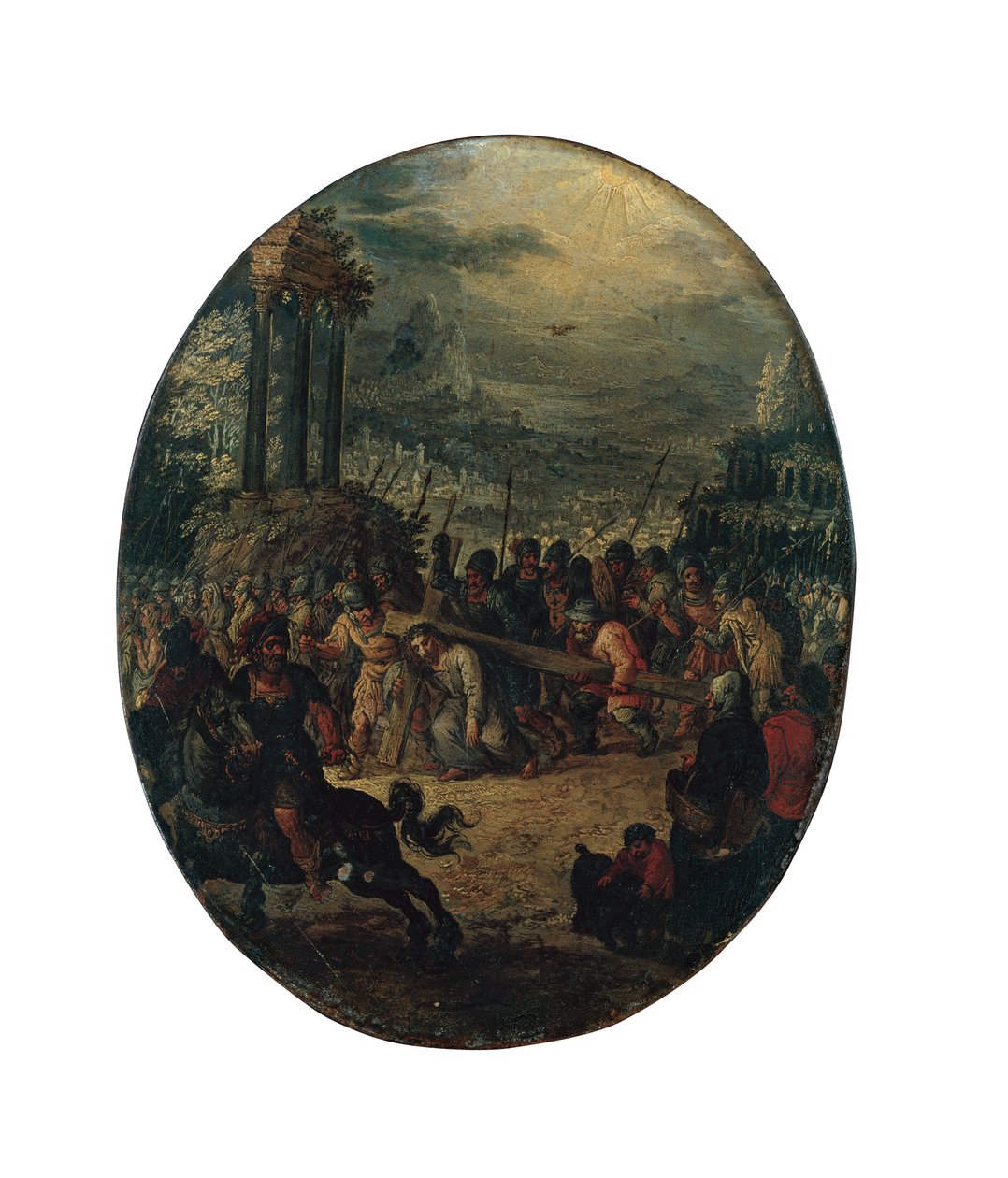 Cristo en el camino al Calvario de Jan the Elder Brueghel