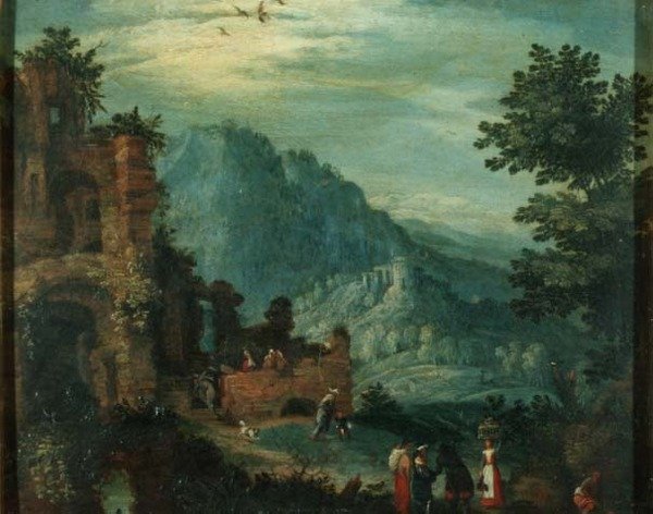 Paisaje con ruinas clásicas de Jan the Elder Brueghel