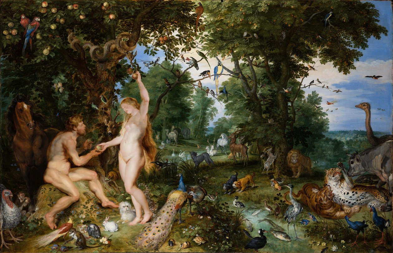 El Jardín del Edén con la Caída del Hombre, c. 1615 de Jan the Elder Brueghel