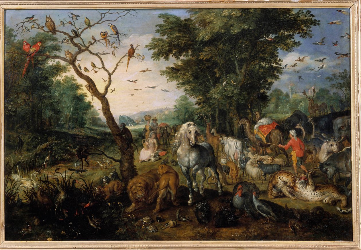 El embarque de animales en el Arca de Noé de Jan the Elder Brueghel