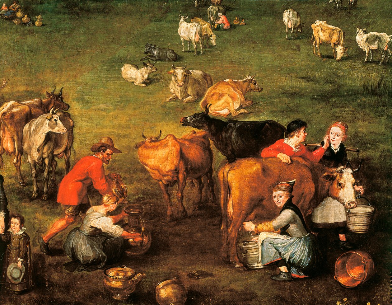 "La vida de los campesinos", (detalle) de Jan the Elder Brueghel