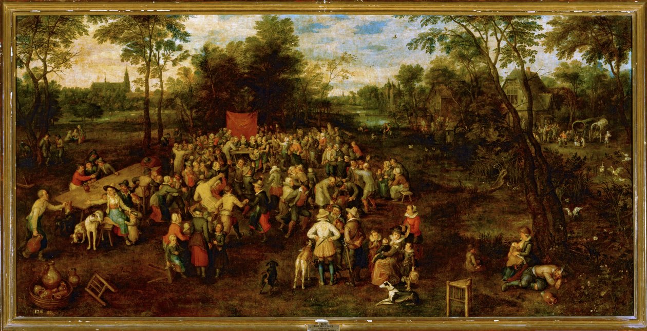Banquete de boda ... (pintura sobre lienzo) de Jan the Elder Brueghel