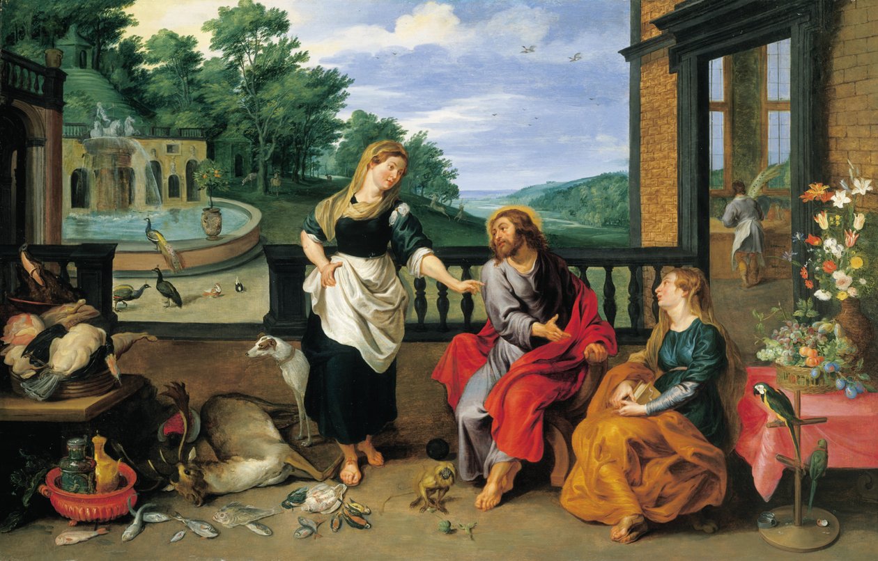 Cristo en la casa de Marta y María de Jan Brueghel the Younger