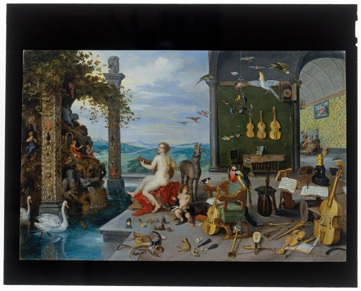 El sentido del oído de Jan the Younger Brueghel