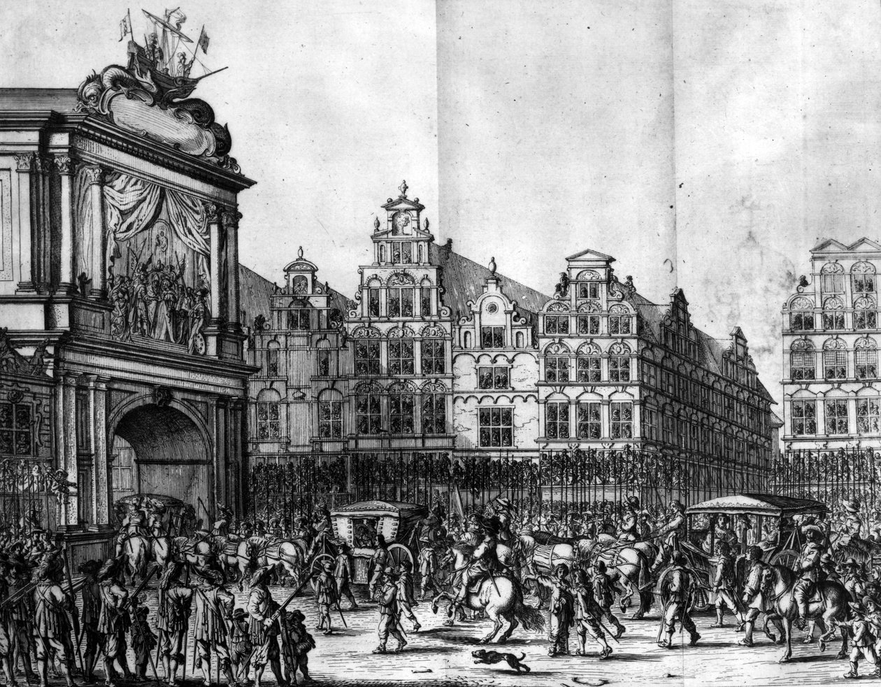 La procesión de María de Médici por Ámsterdam, de 