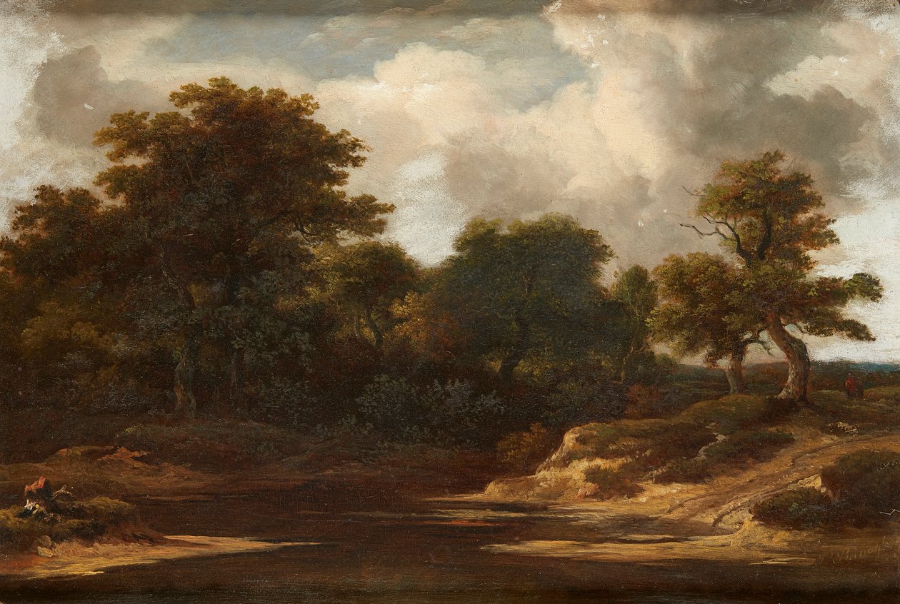 Naturaleza muerta de flores variadas en una cesta (óleo sobre lienzo) de Jan van (after) Os